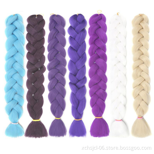 Jumbo Braids Wholesale 82 Inch Synthetic Jumbo Braiding Hair Pre-Stretched High Temperature Fiber Crochet Hair for Women